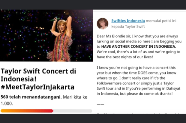 Petisi Swifties Indonesia