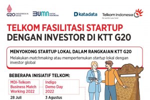 Telkom Fasilitasi Startup dengan Investor di KTT G20