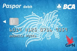 Ilustrasi, kartu debit BCA.