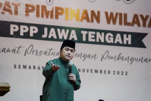 Erick Thohir Hadiri Rapimwil PPP Jawa Tengah