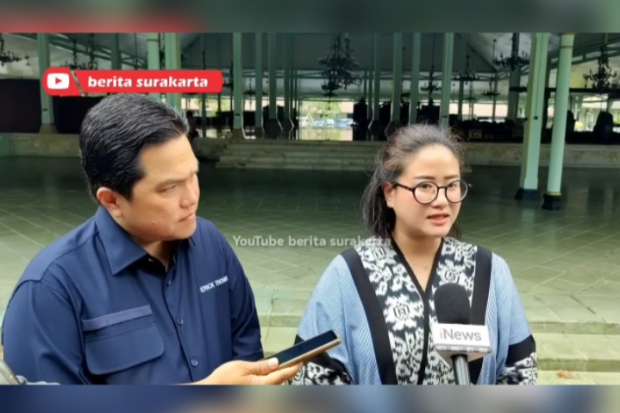 Menteri BUMN Erick Thohir dan Gusti Sura