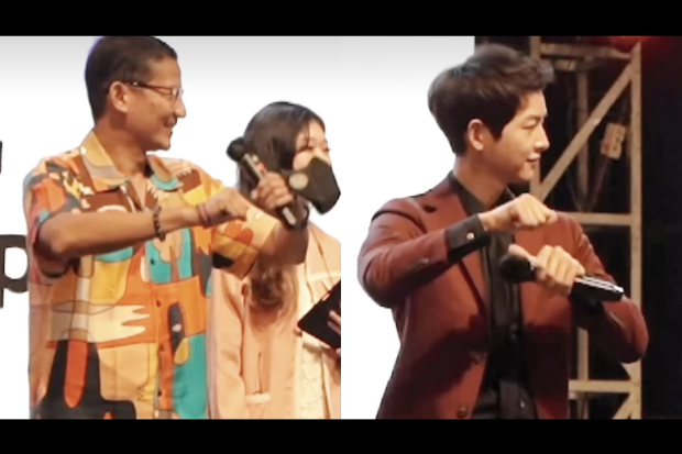Sandiaga Uno dan Song Joong Ki