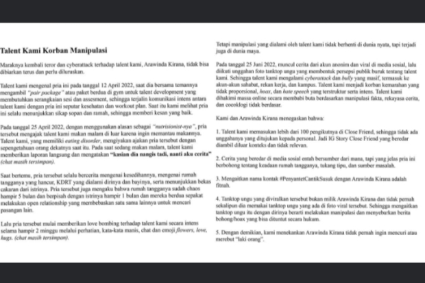 Pernyataan KITE Entertainment