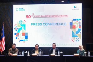Konferensi pers ASEAN Banking Council Meeting