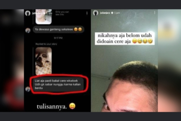 Postingan Julian Jacob soal Hujatan Netizen