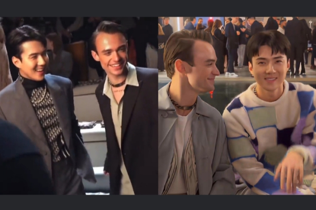 Sehun EXO dan Thomas Doherty