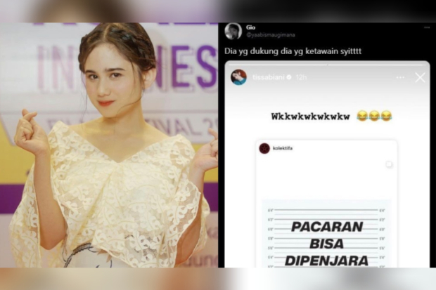 Tissa Biani tertawakan KUHP