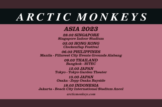 Jadwal Konser Tur Asia Arctic Monkeys