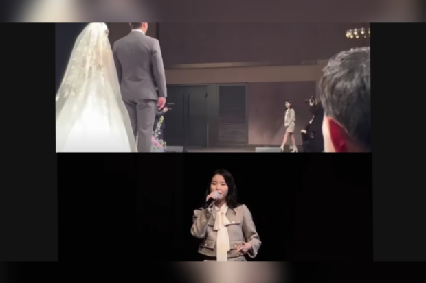 Momen IU nyanyi di pernikahan Jiyeon T-ARA