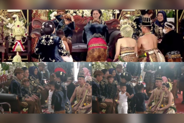 Momen Al Nahyan ngedot dan pakai singlet di ngunduh mantu Kaesang Pangarep