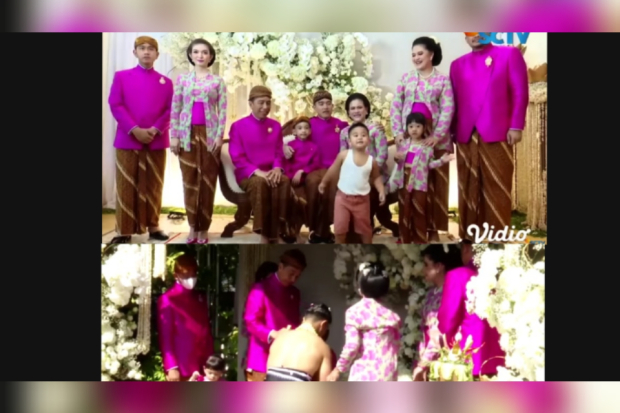 Momen para ponakan di acara siraman Kaesang Pangarep