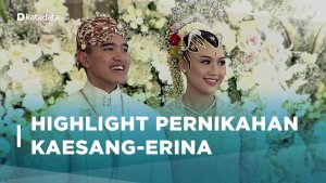 Highlight Pernikahan Kaesang-Erina