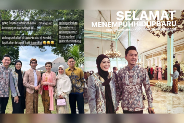 Ananda Omesh datangi nikahan Kaesang Pangarep
