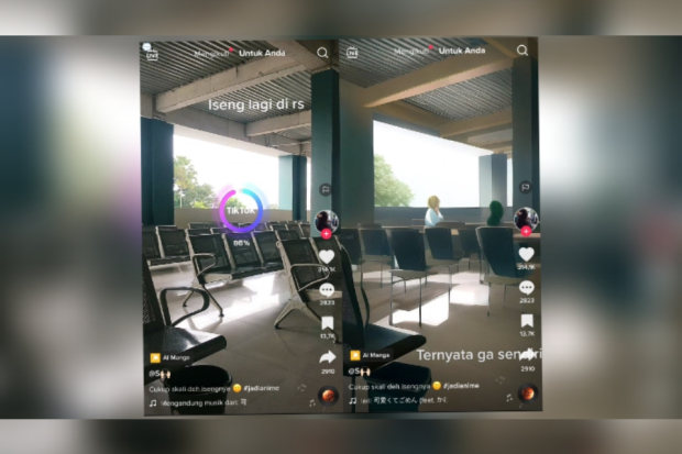 Filter anime TikTok bisa deteksi hantu