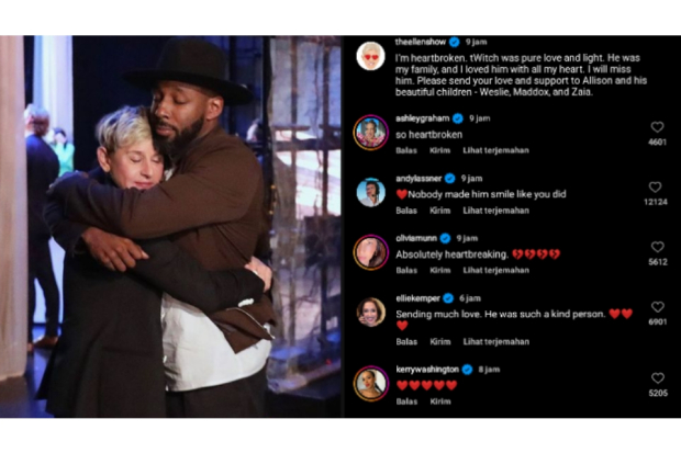 Ellen DeGeneres beduka Stephen tWitch Boss meninggal