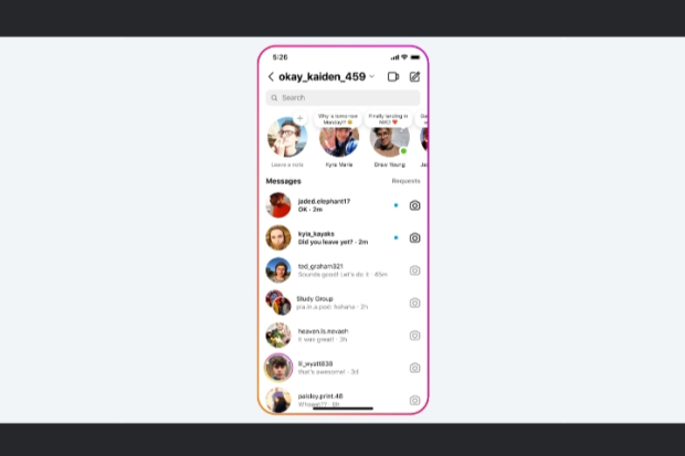 Ilustrasi Instagram Notes