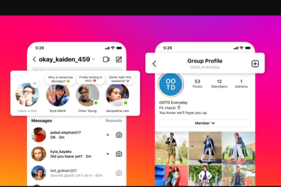 Ilustrasi Instagram Notes