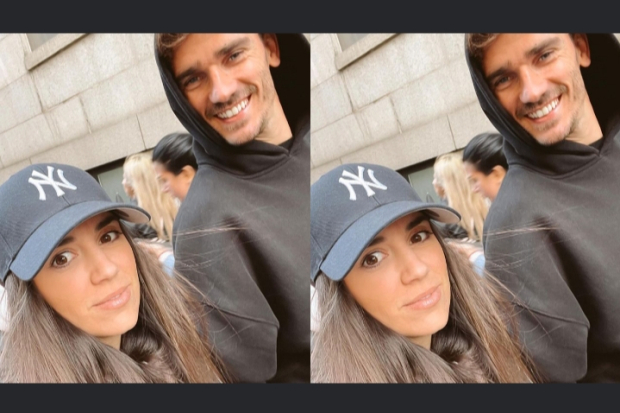 Erika Choperena dan Antoine Griezmann