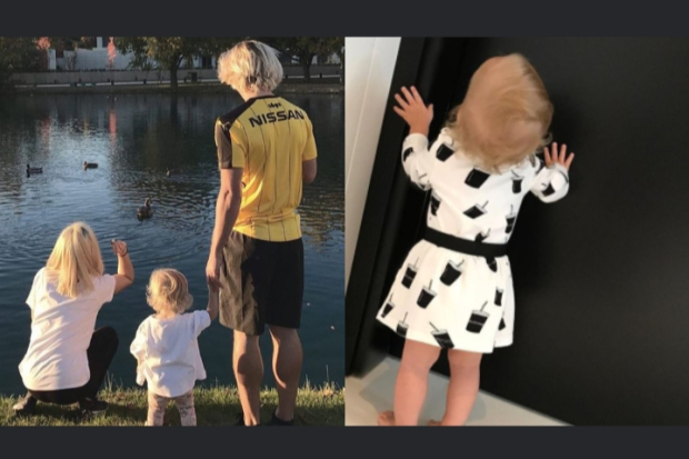 Erika Choperena, Antoine Griezmann dan Mia Saat Usia 2 Tahun