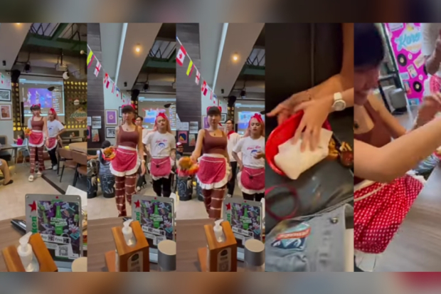 Lucinta Luna jadi pelayan di Karens Diner