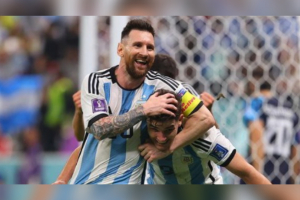 Lionel Messi menang lawan Kroasia di Piala Dunia 2022
