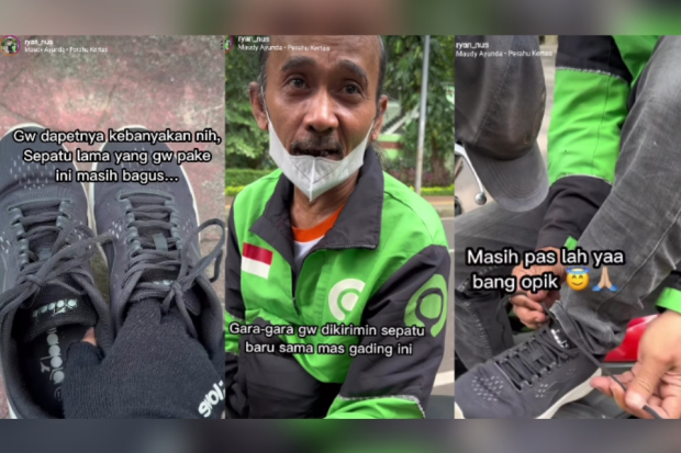 Gading Marten belikan sepatu untuk ojol