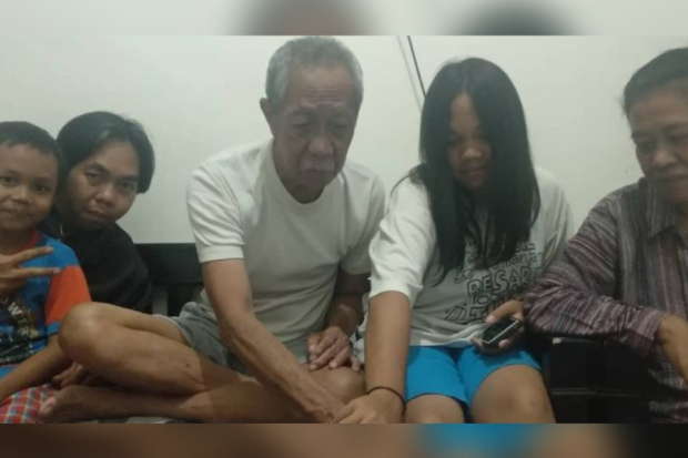 Pak Ogah alias Abdul Hamid bersama keluarga