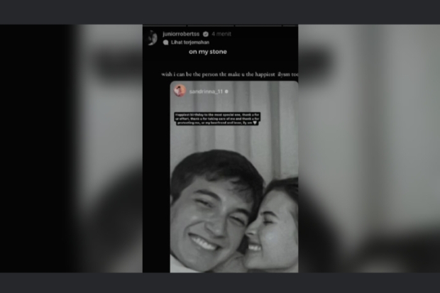 Ucapan Ulang Tahun Sandrinna Michelle untuk Junior Roberts