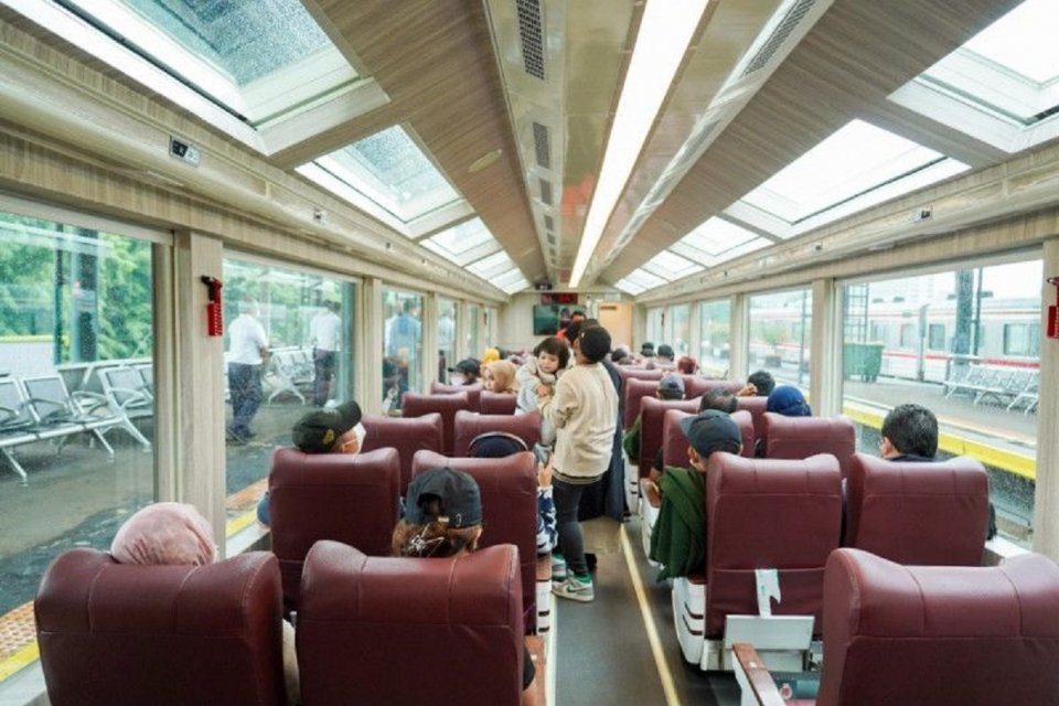 Kereta Panoramic yang dioperasikan PT KAI. Foto: Antara.