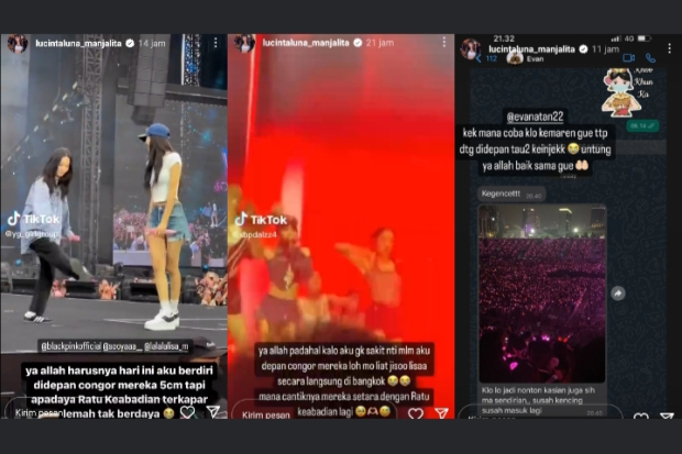 Unggahan Lucinta Luna Gagal Nonton Balckpink