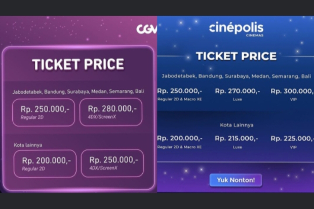 Harga Tiket Film BTS Yet To Come in Cinema