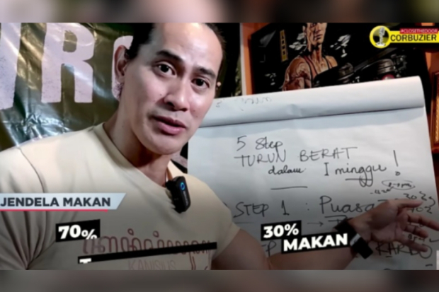 Tips diet ala Ade Rai