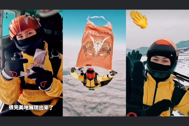 Kun WayV Promosi Phantom dengan Skydiving