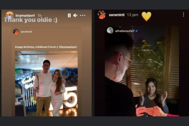 Verrell Bramasta dan Sarah Samantha Saat Ulang Tahun