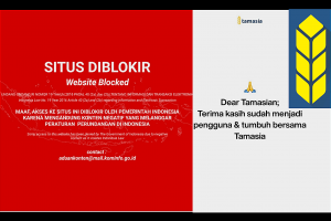 Situs Tamasia diblokir dan unggahan Tamasia di Instagram