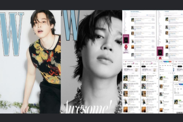Jimin BTS untuk 6 Sampul W Korea Volume 2