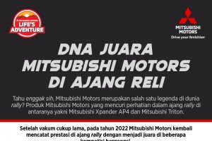 DNA Juara Mitsubishi Motors di Ajang Reli