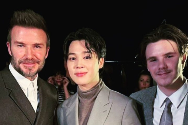 David Beckham, Jin BTS dan Cruz Beckham