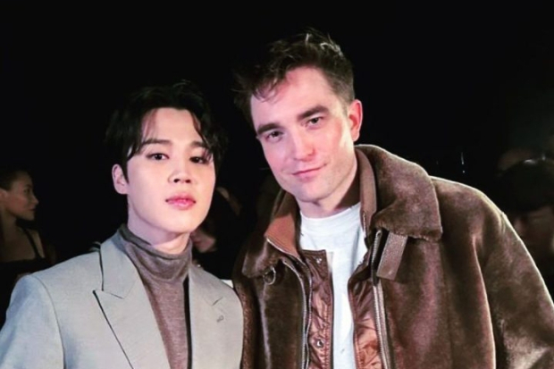 Jin BTS dan Robert Pattinson