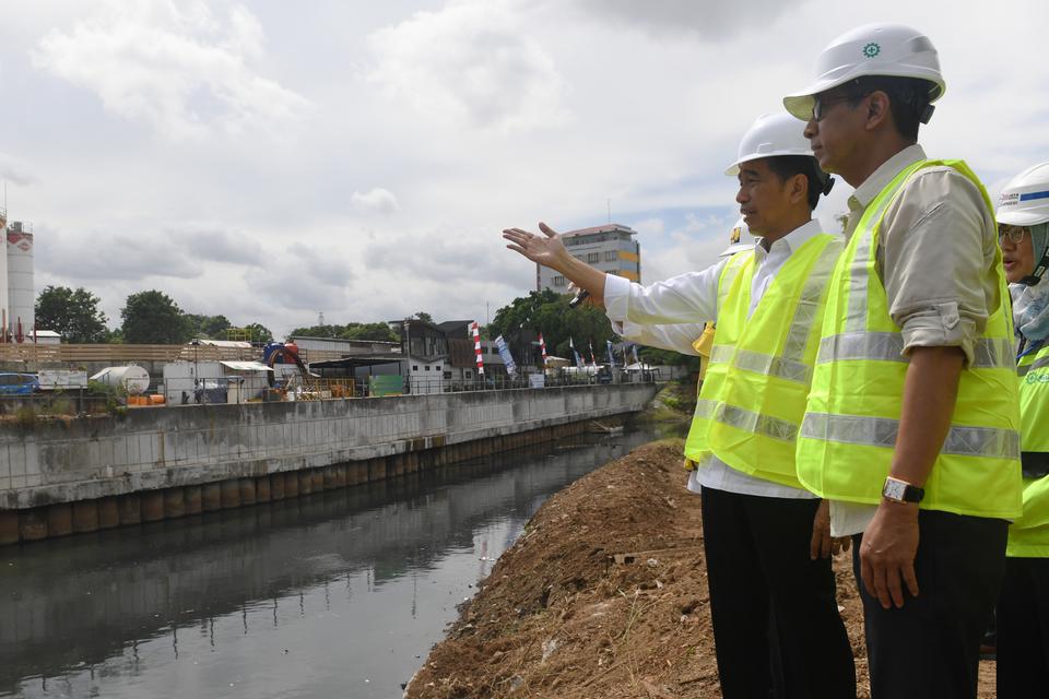 Jokowi resmikan Sodetan Ciliwung