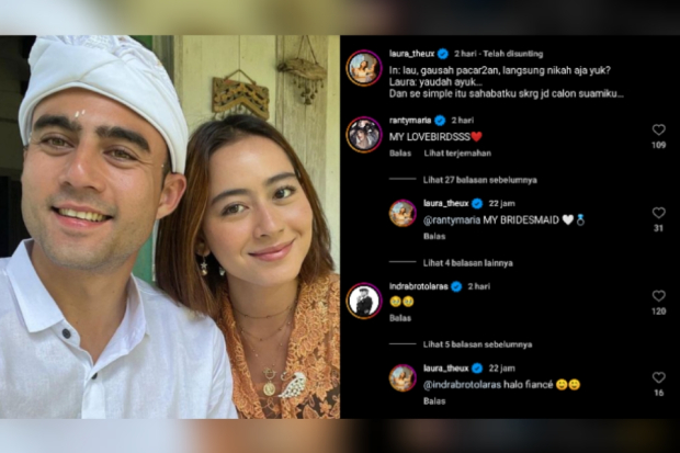 Laura Theux dan Indra Brotolaras