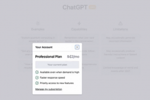 ChatGPT berbayar versi beta