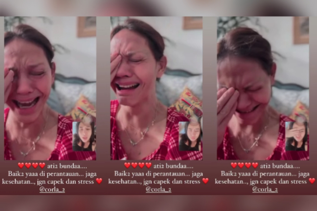 Momen Bunda Corla balik ke Jerman