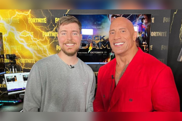 MrBeast dan Dwayne Johnson