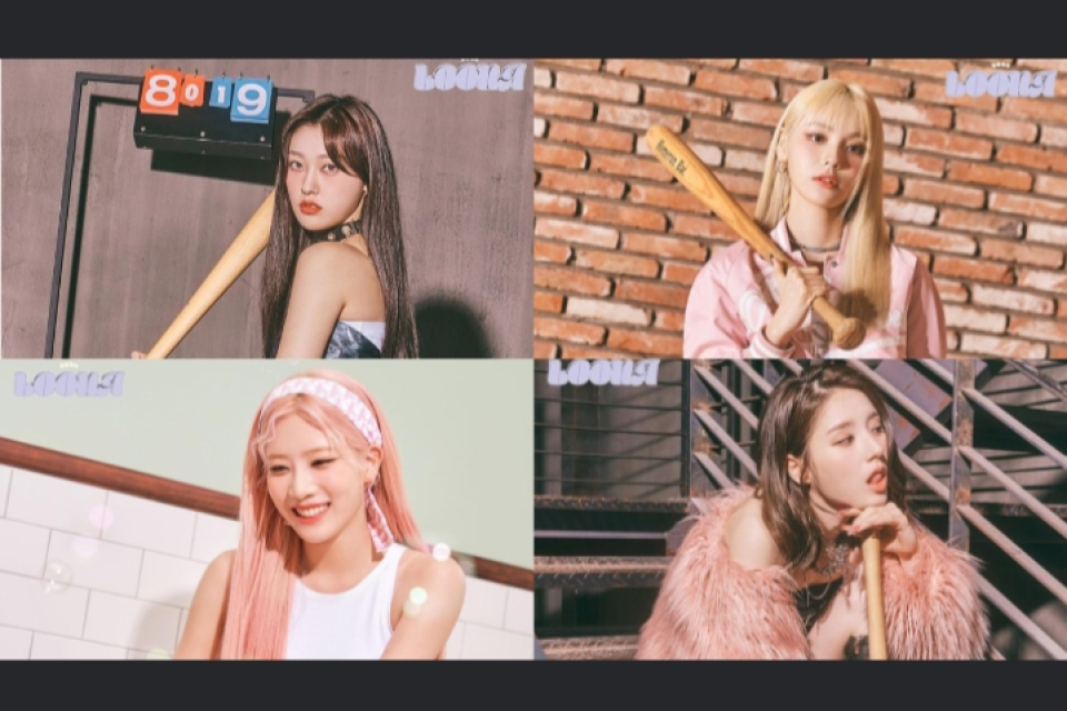Heejin, Kim Lip, Choerry, dan JinSoul LOONA