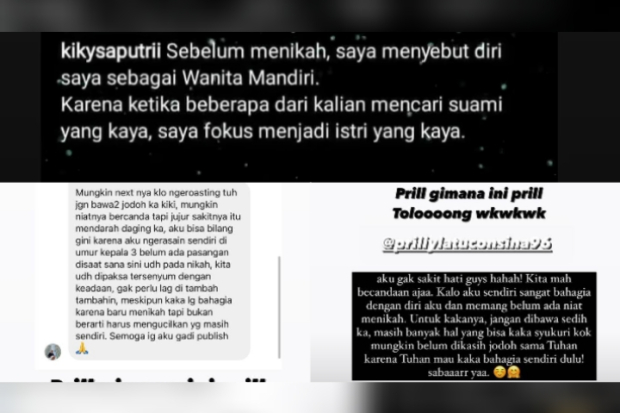 Tanggapan Prilly Latuconsian Usai Diroasting Kiky Saputri Soal Jodoh