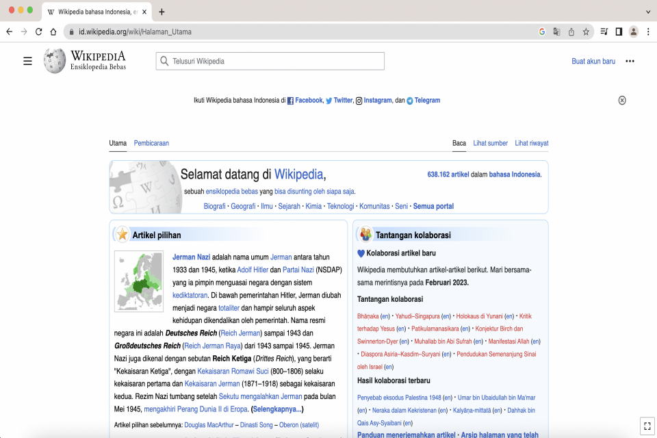 Wikipedia, Pakistan