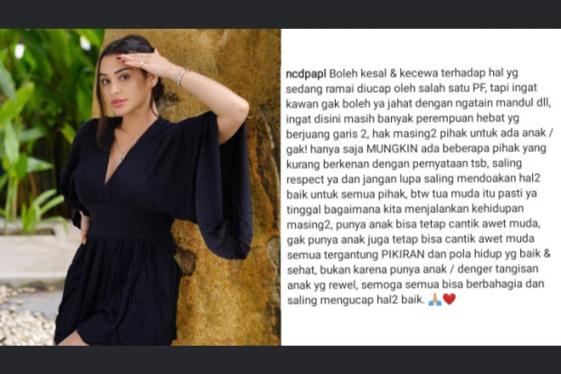 Nora Alexandra Komentari Pernyataan Gita Savitri