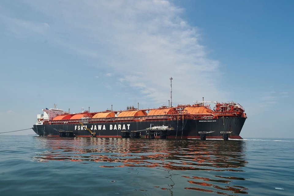 Ilustrasi pengiriman gas LNG. 