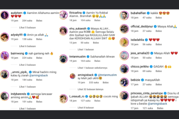 Komentar Artis Soal Penampilan Aming